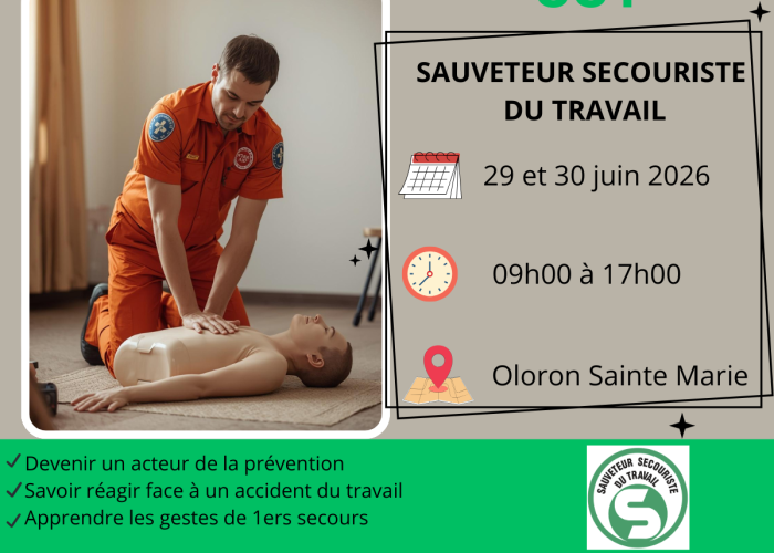 Devenez Sauveteur Secouriste au Travail